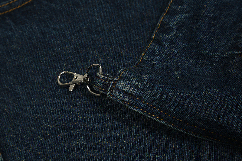 Hip Hop Casual Jeans With Big Pocket Zip