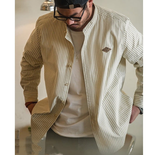 Casual Baseball Shirt Coat Men's Autumn