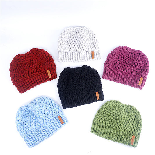 European And American New Knitted Hat Ladies Warm Ear Protection