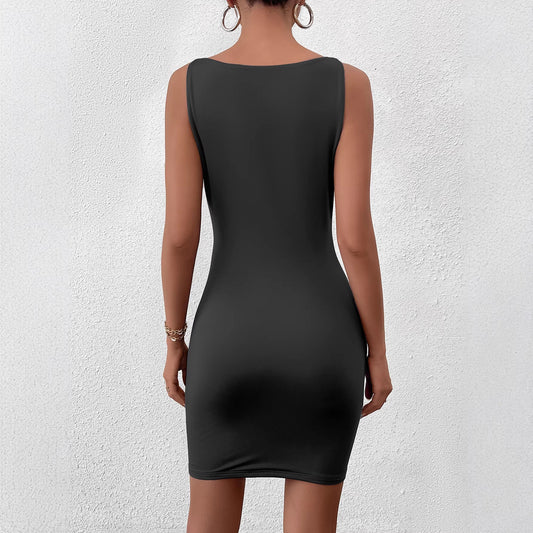 Elegant Figure-flattering Slimming Versatile Sheath Mini Dress