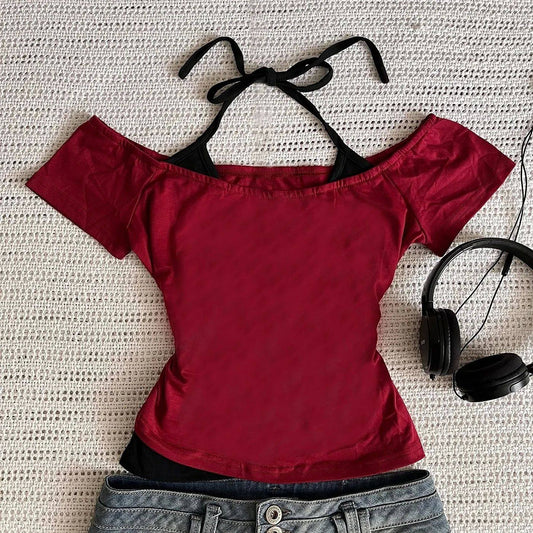 2000s Y2K Crop-top Aesthetic Sweet And Sexy Vest For Women