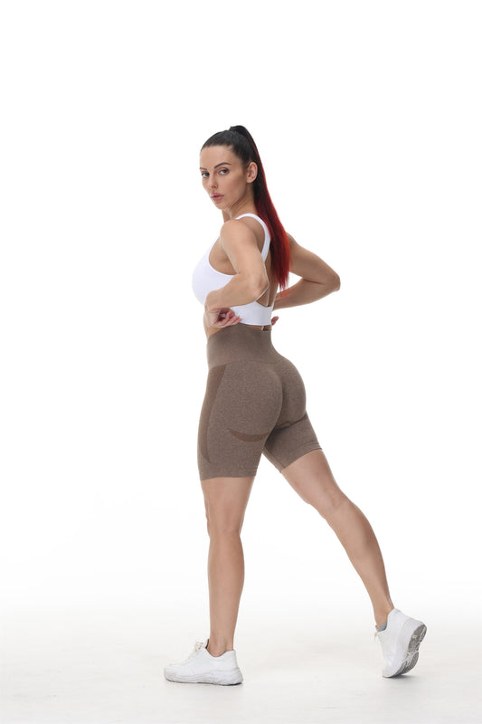 Side Crescent Fitness Three Point Yoga Shorts