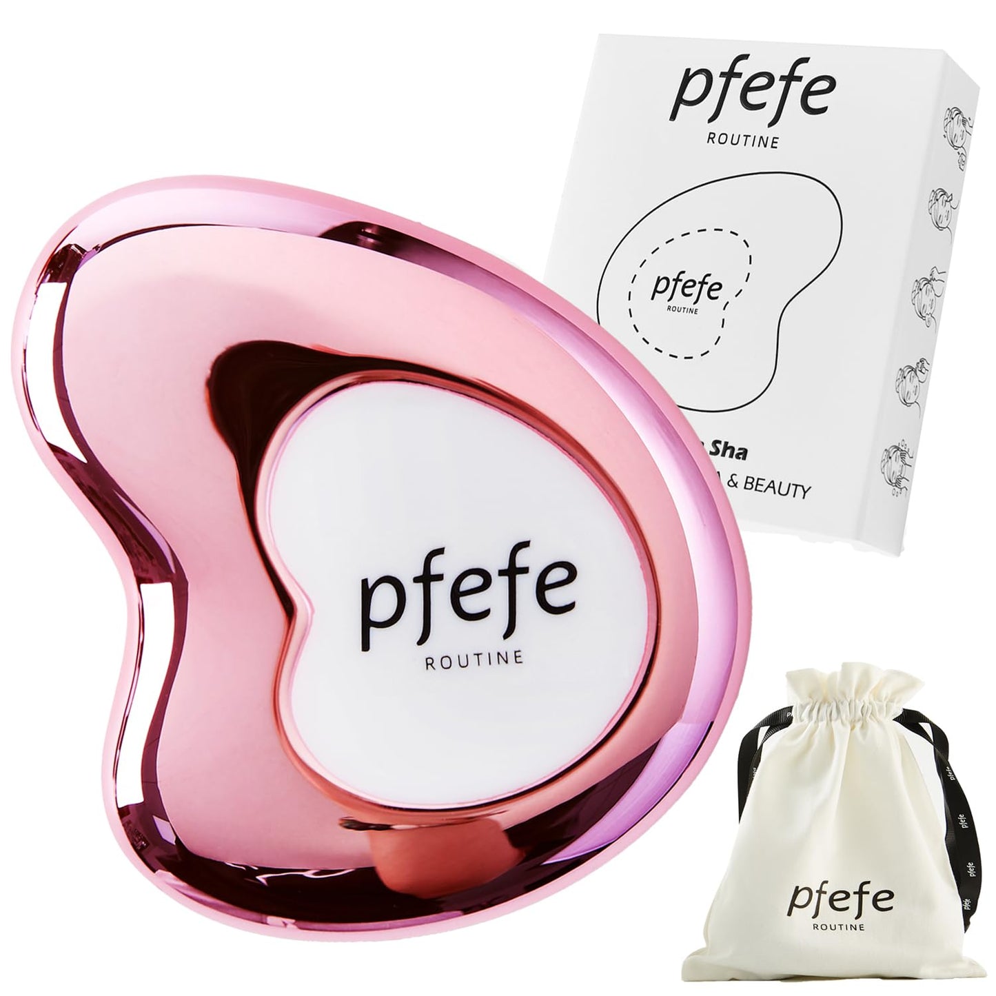 Stainless Steel Cryo Gua Sha - Gua Sha Facial Beauty Tools - Metal Skin Care Gua Sha for Body SPA Face Neck Eye