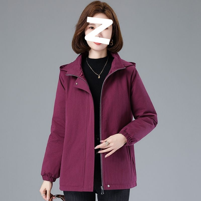 Loose Middle-aged And Elderly Casual Cotton-padded Jacket Women