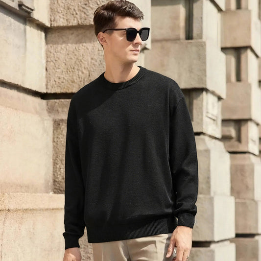 Thickened White Knit Base Layer Top