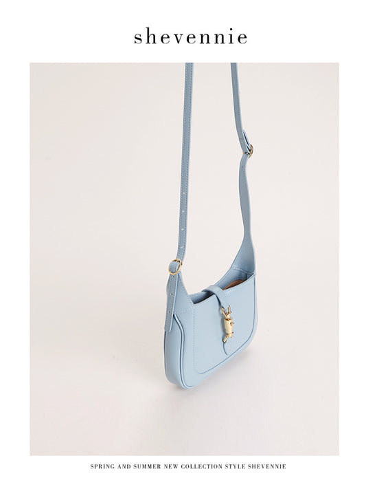 Milk Leather Handbag Mini Small Mobile Phone Bag Oblique