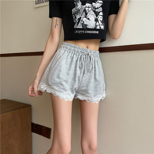 New Korean Style High Waist Loose Casual Sports A-line Pants