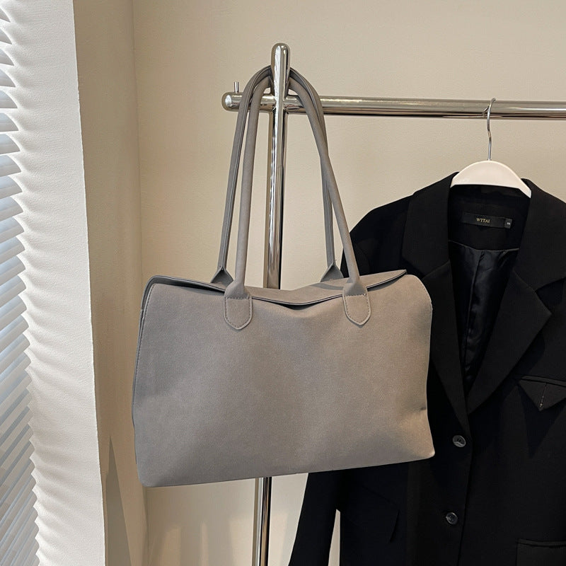 Autumn And Winter Vintage Suede Large Capacity Bag