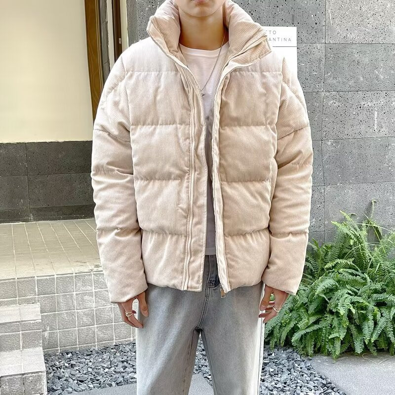 Mens Stylish Warm Cotton-padded Jacket For Sports And Casual Wear Trendy And Cool