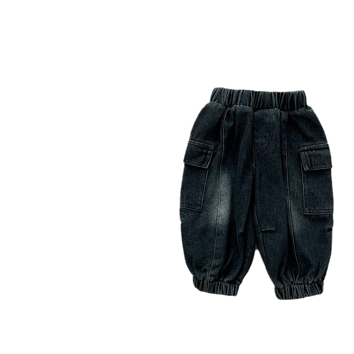 Korean Style Pants Trendy Stitching Cargo Jeans