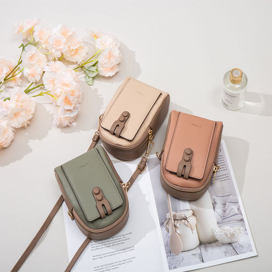 Mobile Phone Bag New Small Vertical Zipper Ladies Shoulder Bag