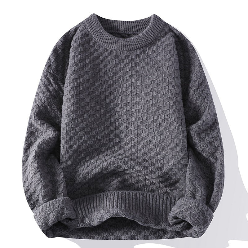 Rundhalset Sweater til Mænd til Efterår og Vinter
