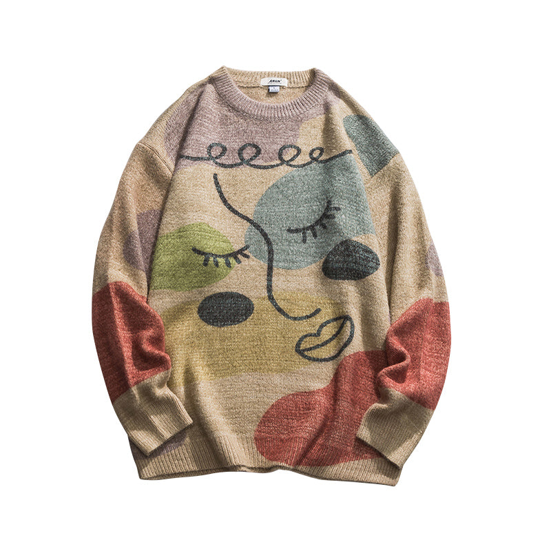 Moderne rundhalset sweater til mænd fra trendy mærke