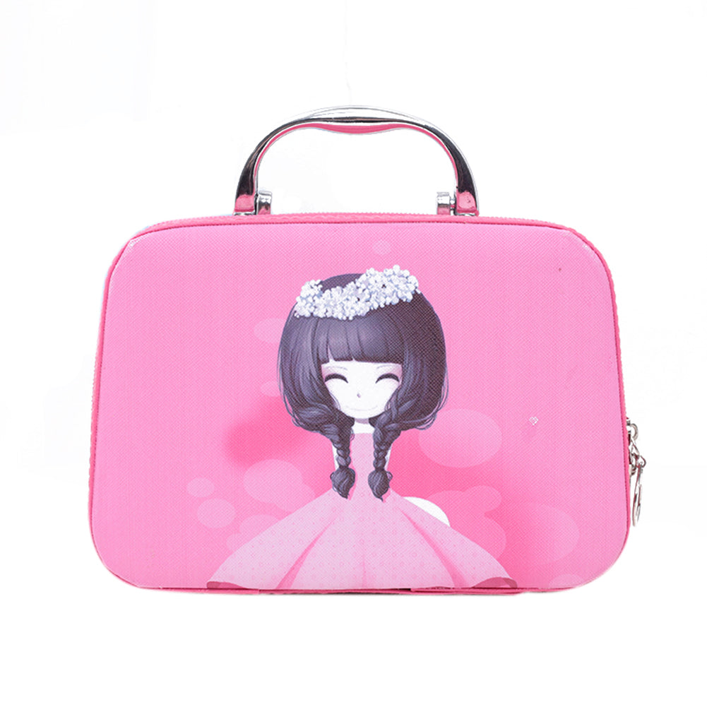Large-capacity Bright Leather Cosmetic Bag Portable Stereotypes
