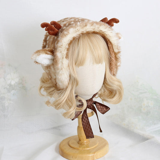 Elk Spotted Warm Hat With Ear Guards