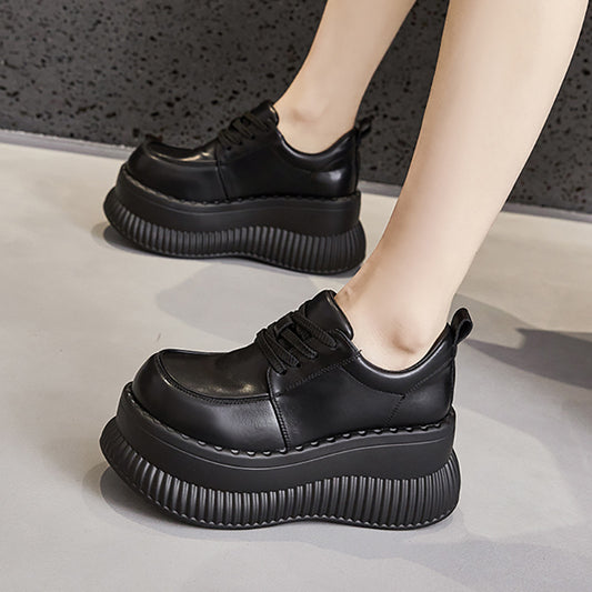 Platform-loafers til damer i britisk stil, der matcher alt
