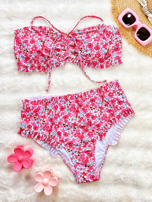 Womens Fashion Floral Print Bikini Set