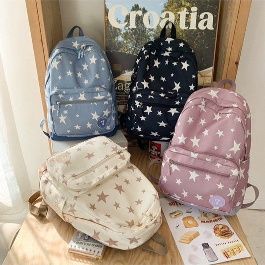 Women's Fashion Simple Large Capacity XINGX Printed Schoolbag