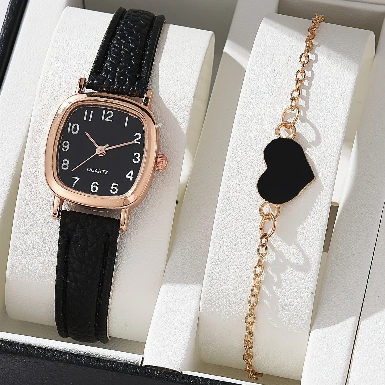 Square Plate Leather Belt Artistic Retro Women's Watch