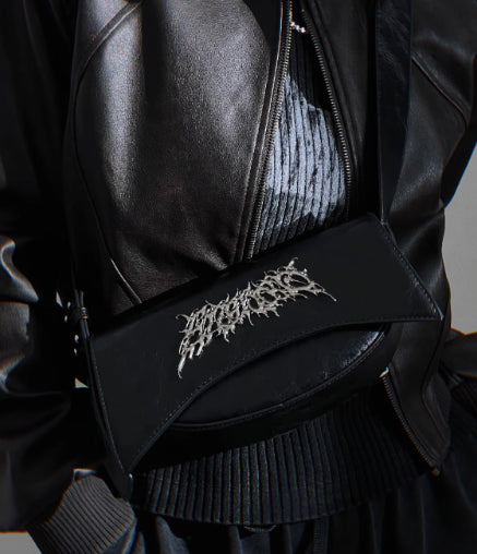 Dark Hot Girl Neutral Y2K Thorn Retro Underarm Shoulder Bag