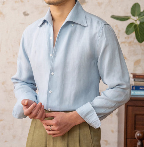 Breathable Casual Light Thin-piece Collar Shirt