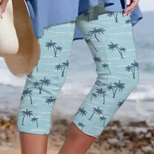 Ladies Fashion New 3d Printed Beach Yoga Pants