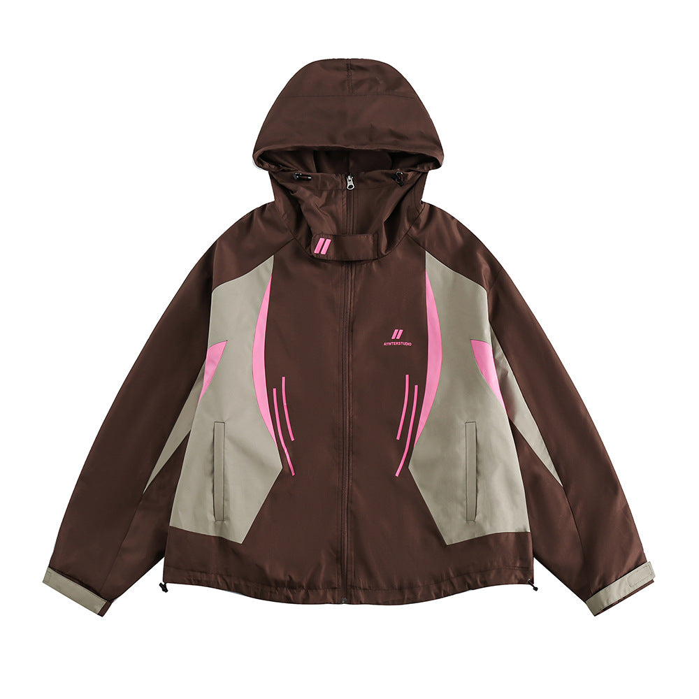 Stitching Contrast Color Men's Assault Jacket