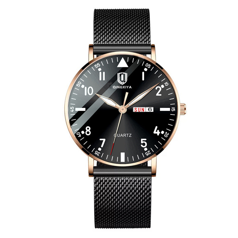 Men's Waterproof Luminous Multifunctional Quartz Watch