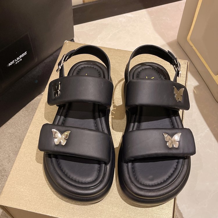 Women's Butterfly Fashion Muffin Thick Sole Sandals