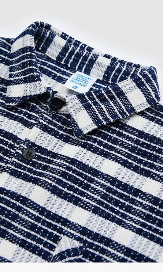 Men's Heavy Striped Long Sleeved Shirt