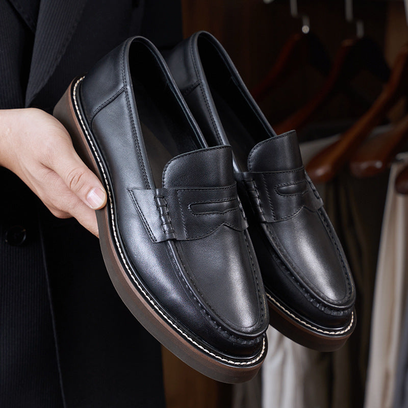 Comfortable Breathable Commuter Business Casual Leather Shoes Men