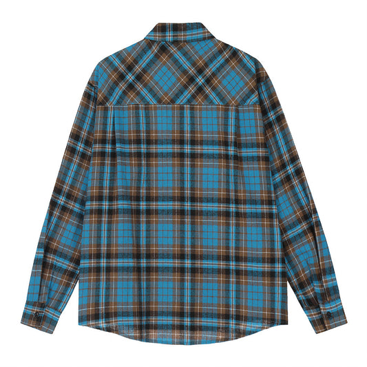 American Retro Plaid Shirt Coat Spring And Autumn Loose