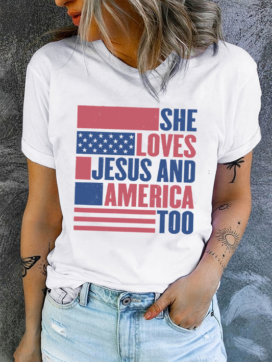 European And American Printed Women's T-shirt