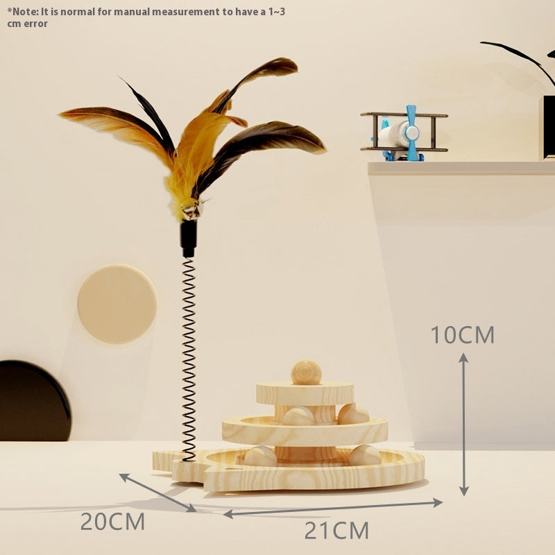 Cat Scratch Board Toy Turntable Cat Teasing Ball Self-Hi Relieving Stuffy-shaped Baby Cat Suit Pet Supplies