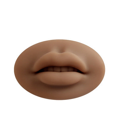 Tattoo Embroidery Practice Leather Lip Full Lips Pieces Three-dimensional Silicone Simulation Semi-permanent Novice Grain Lip Floating Lip Solid Mold