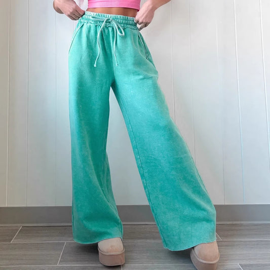 Stylish Minimalist And Relaxed Fit Wide Leg Pants For Women