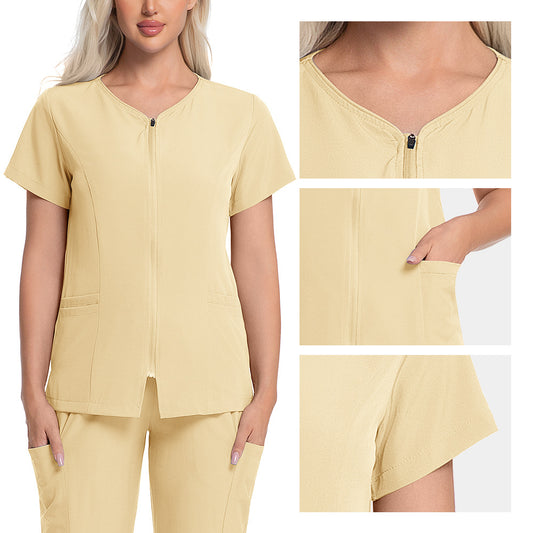 Separate Scrub Suit With Short Sleeves