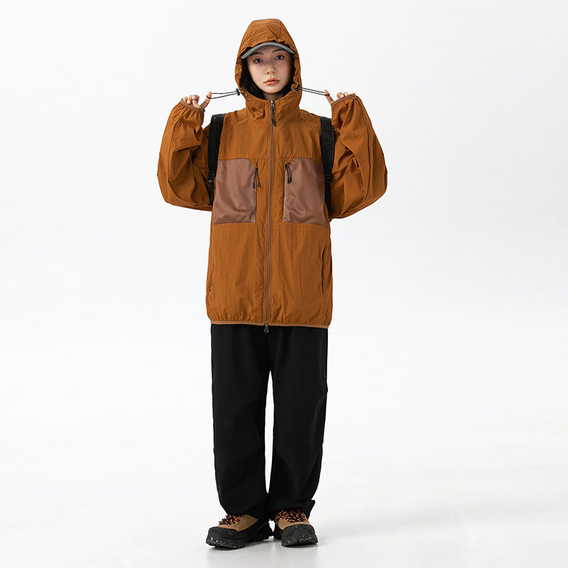 Hooded Multi-pocket Thin Personality Sun-protective Clothing Quick-dry Casual