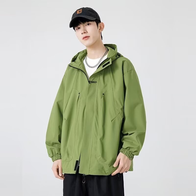Mens New SpringAutumn Loose Casual Versatile Jacket
