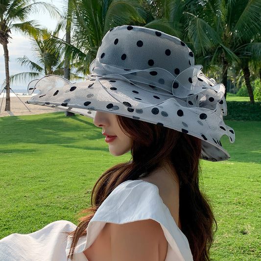 New Style Women's Lace Folding Sun Hat