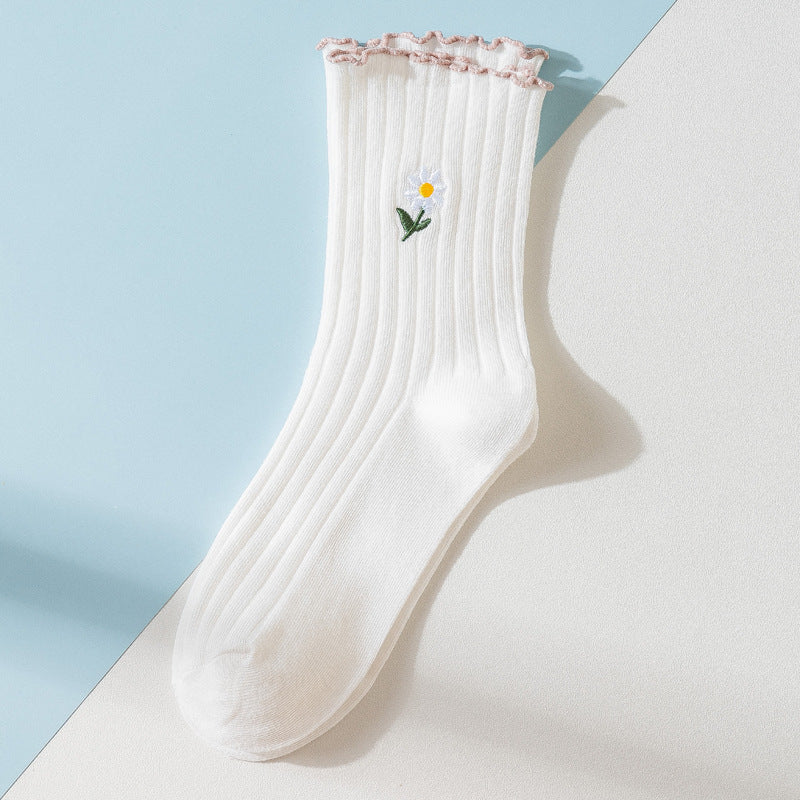 October 11 Loose Mouth Socks In Tube Cotton Confinement Socks