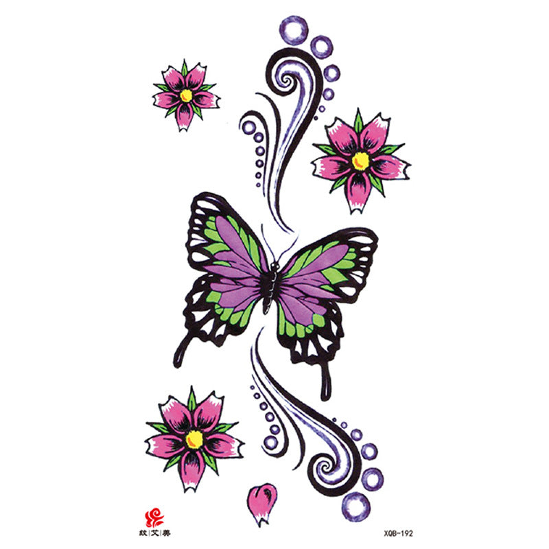 Patterned Animal Hand-Painted Plain Flower Personality Fashion Waterproof Tattoo Sticker