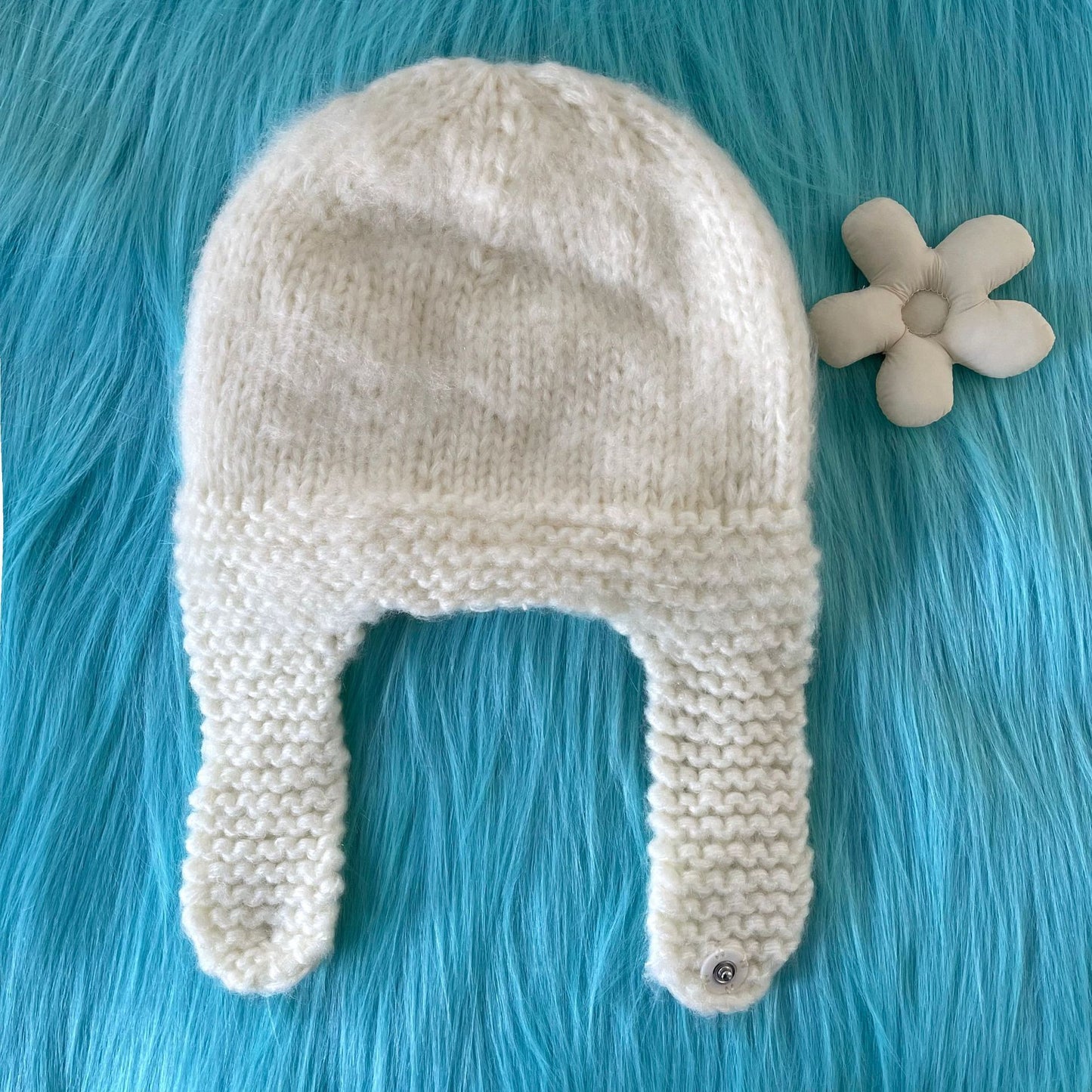 Ins Handmade Cute Wool Hat Children's Ear Protection