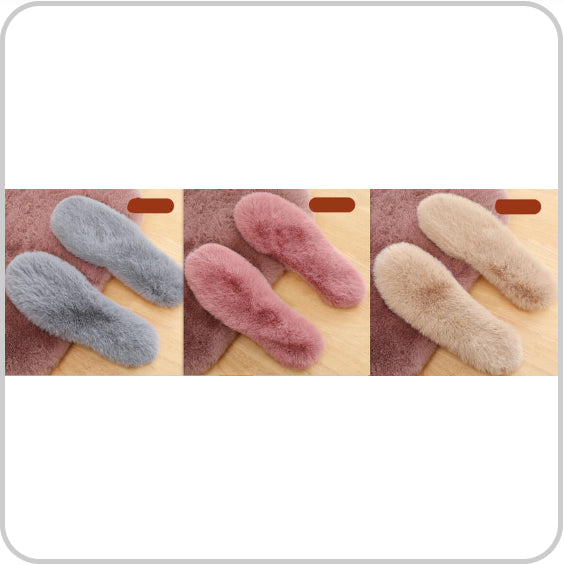 Thick Rabbit Fur Winter Warm Insole