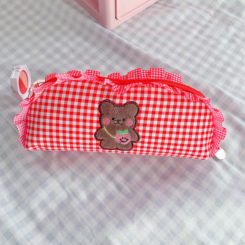 Girls High-value Primary School Students Cute Net Red Stationery Pencil Case