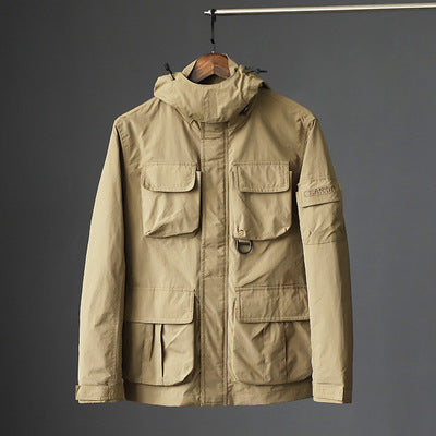 Jacket Men Windproof And Waterproof Multi Pockets