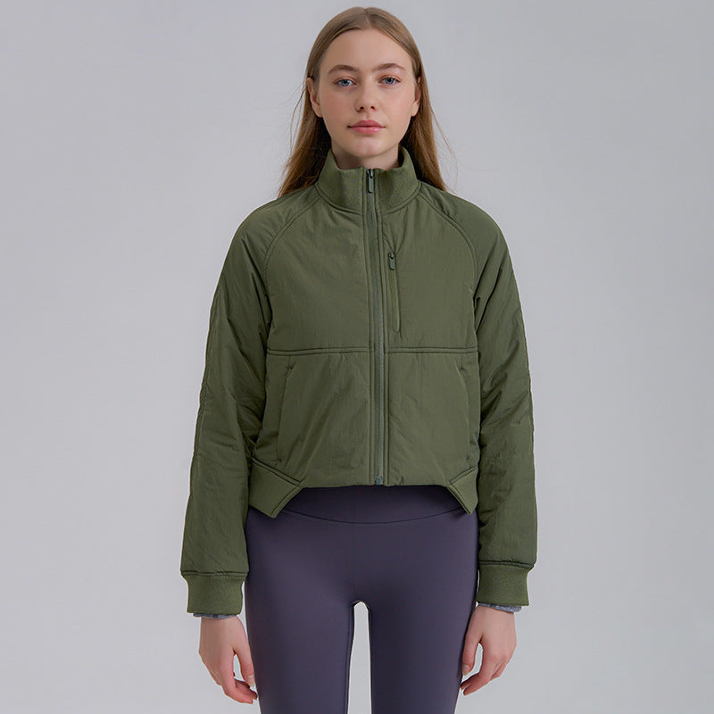 Zipper Short Woman Cotton Dress