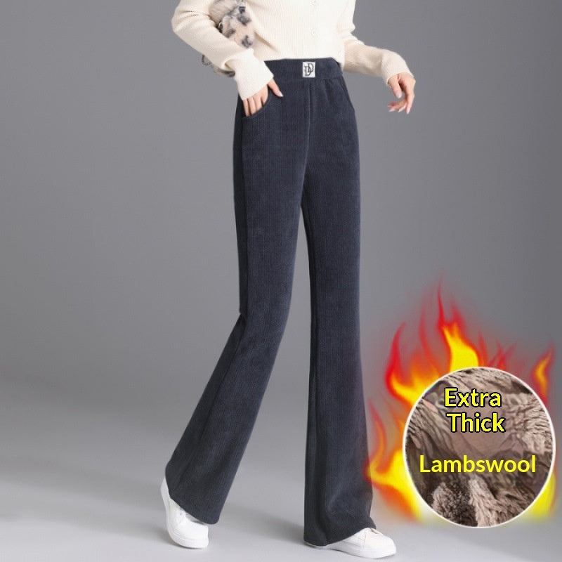 AutumnWinter Northeast Chenille-Brushed Casual Pants