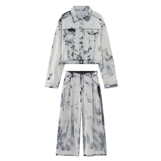 American Retro Tie-dye High Street Leisure Suit