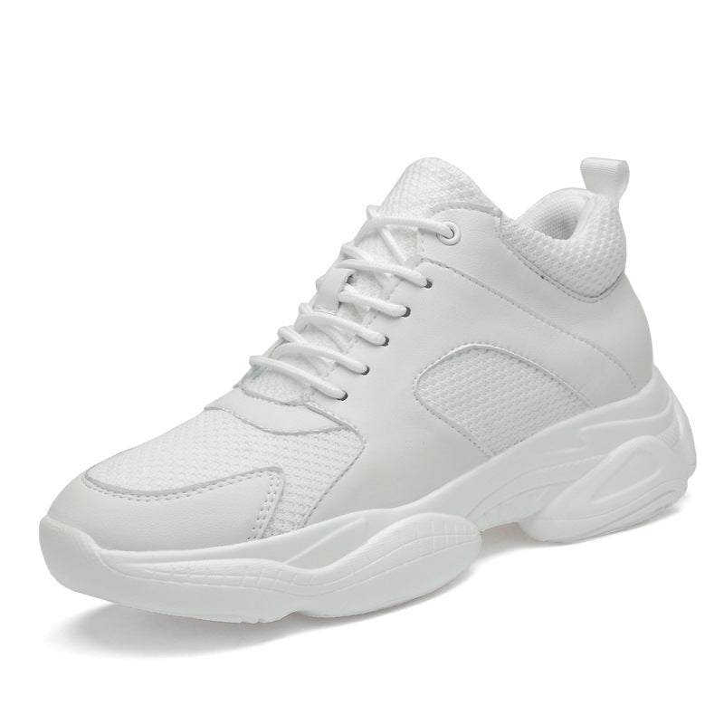 Invisible Height Increasing Insole Running Platform Low Top Mesh Casual Sneakers